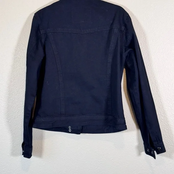 Milwaukee Leather Black Denim Studded Moto Jean Jacket Women XL Bikercore Grunge - Picture 2 of 9